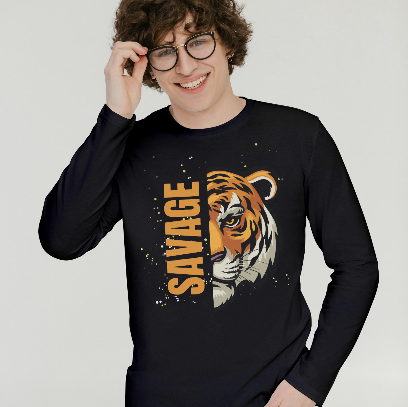 Men Cotton Full Sleeves Printed T-Shirt TTF-202