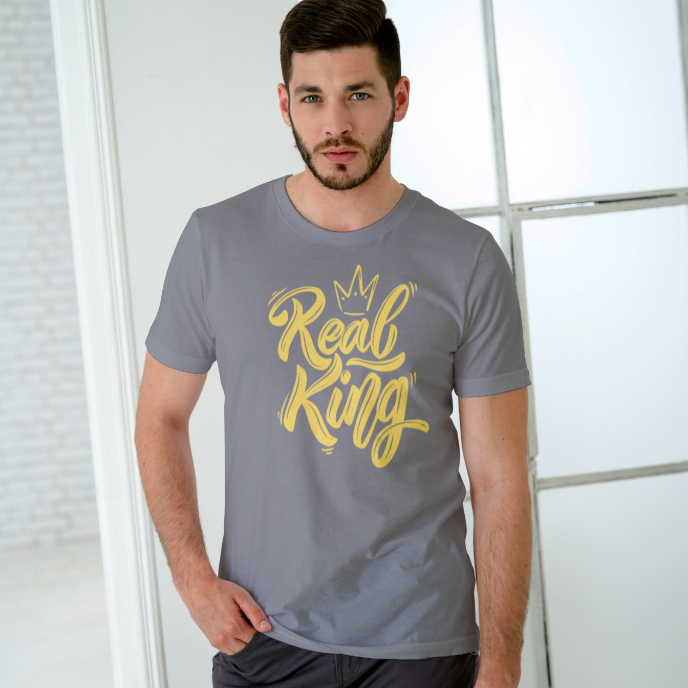 Men Cotton  T-Shirt TTF-030